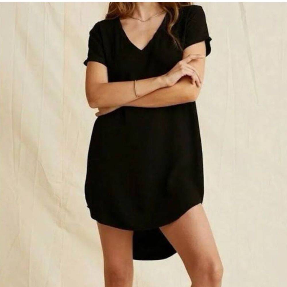 ANTHROPOLOGIE x CLOTH & STONE | V-neck Crispin Mini Tunic Dress/T-Shirt Dress